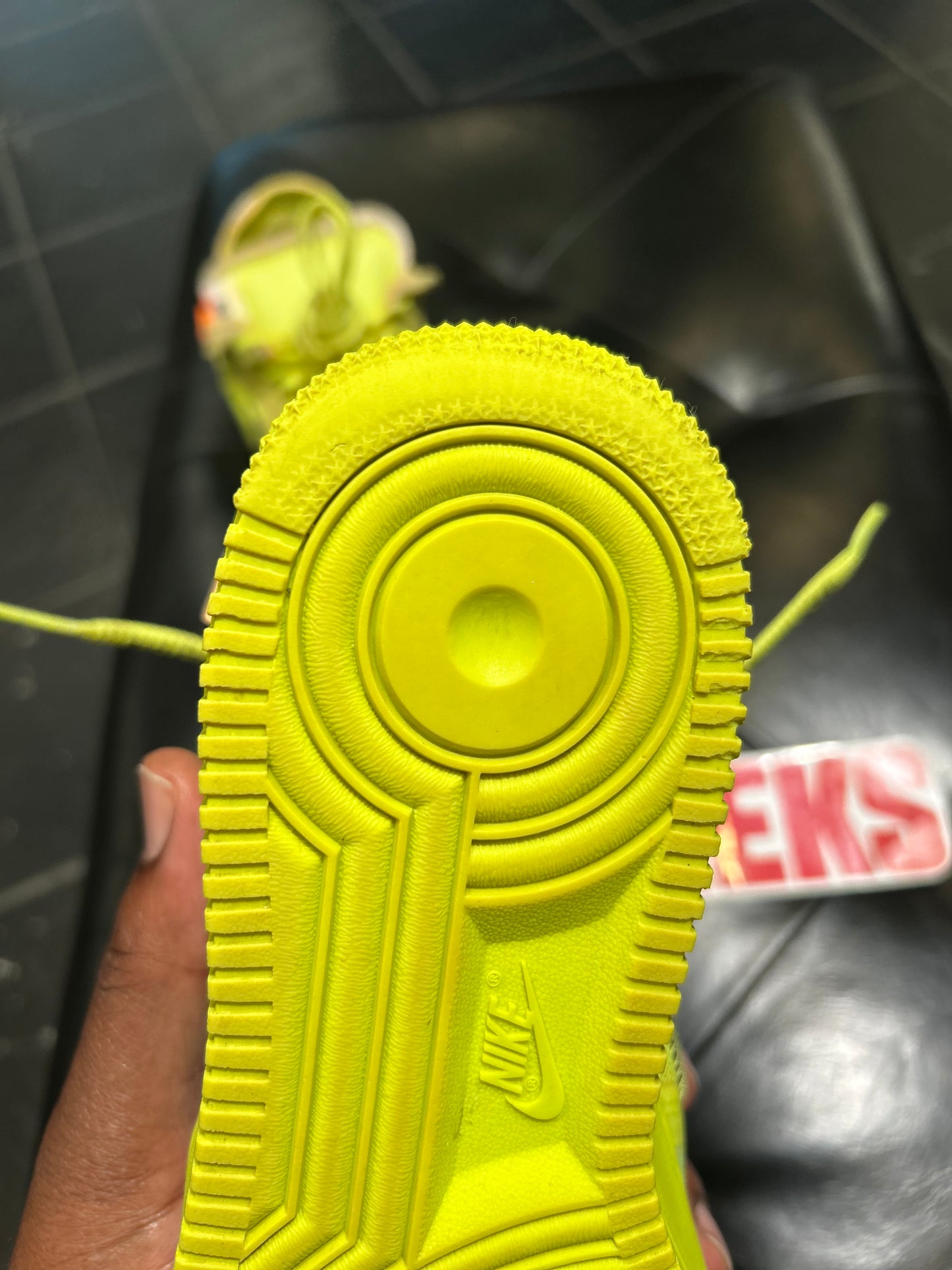 Off White Nike Air Force 1 Volt size 7 Men’s Shoes