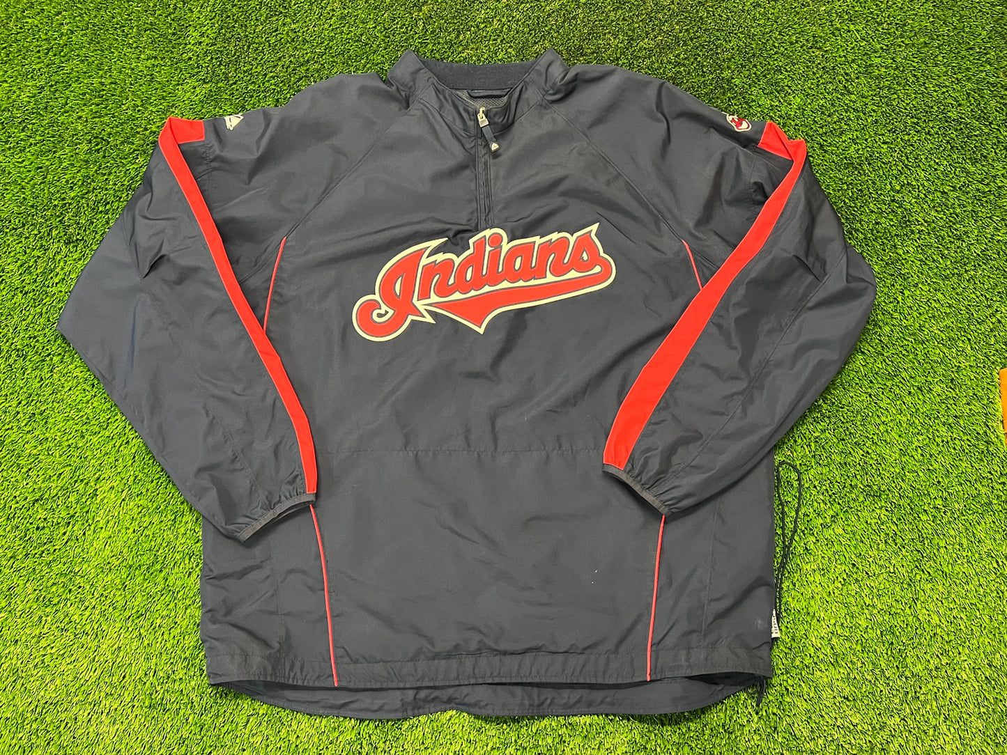 Majestic Cleveland Indians Windbreaker Size 2XL