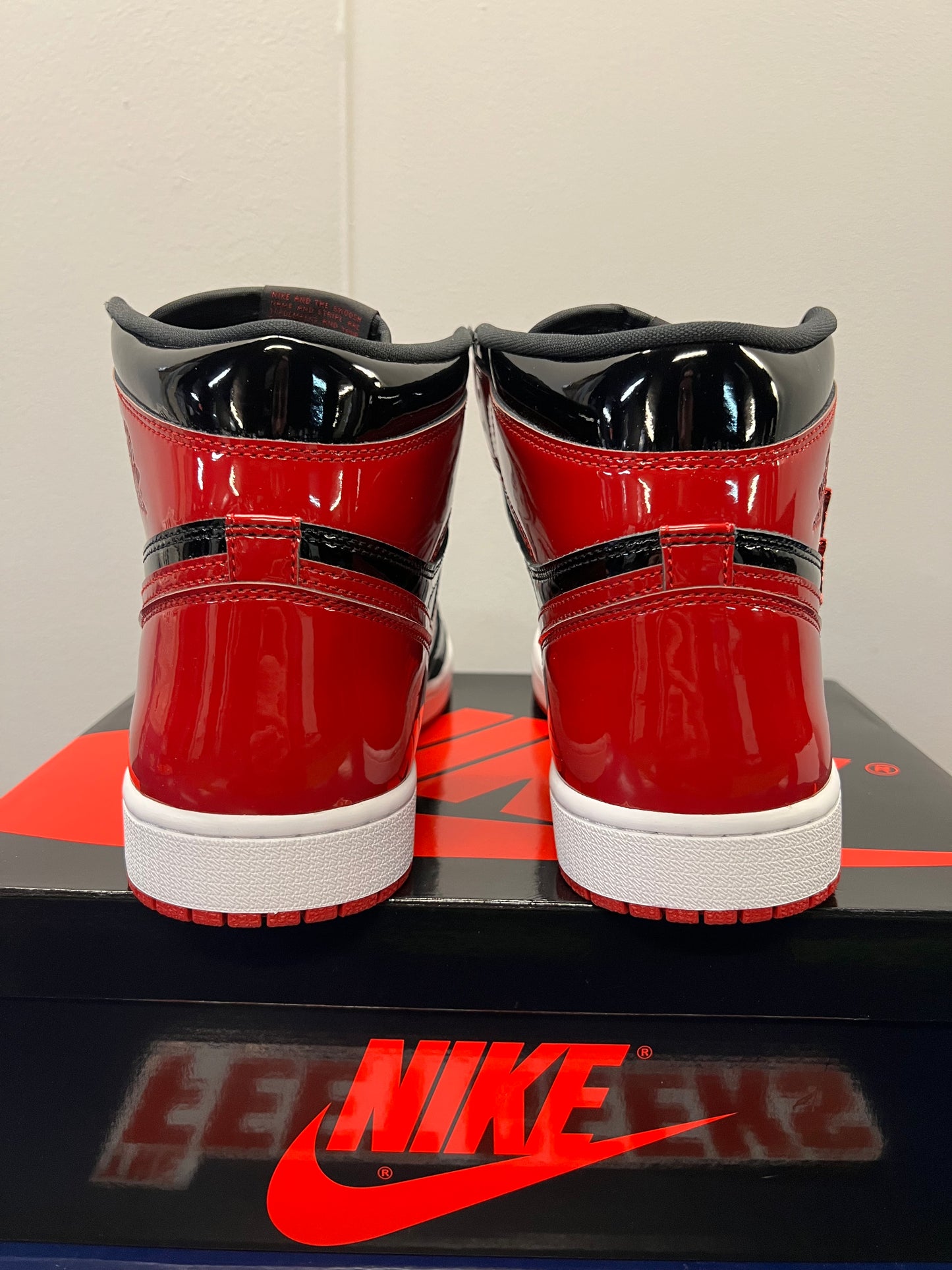 Men’s Air Jordan 1 Patent Bred Size 12