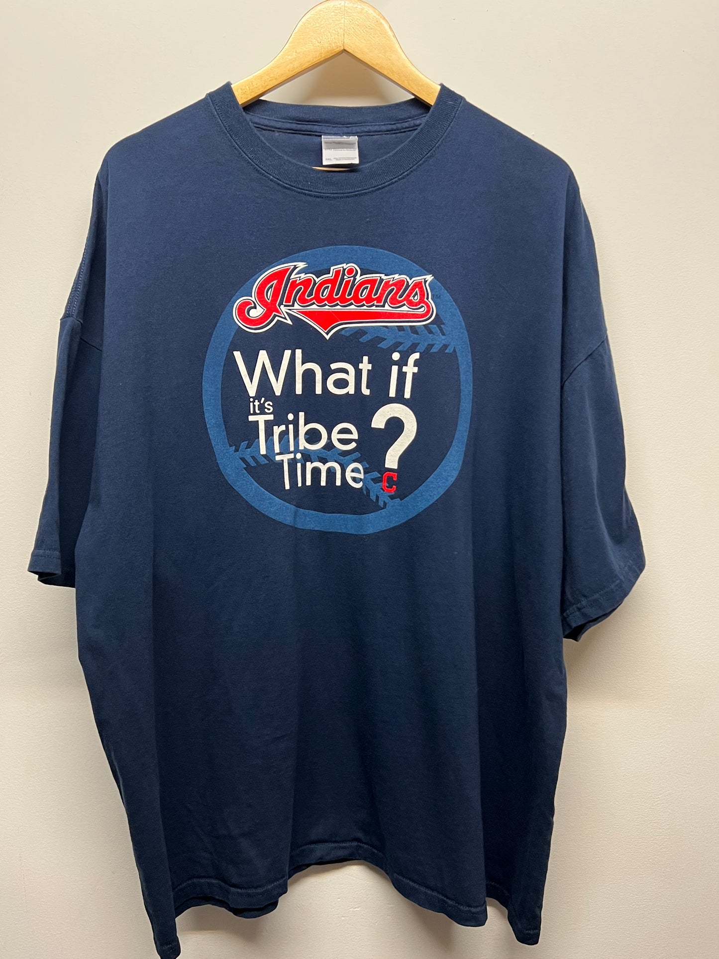 Men’s Cleveland Indians Tribe Time Tee Size 3X