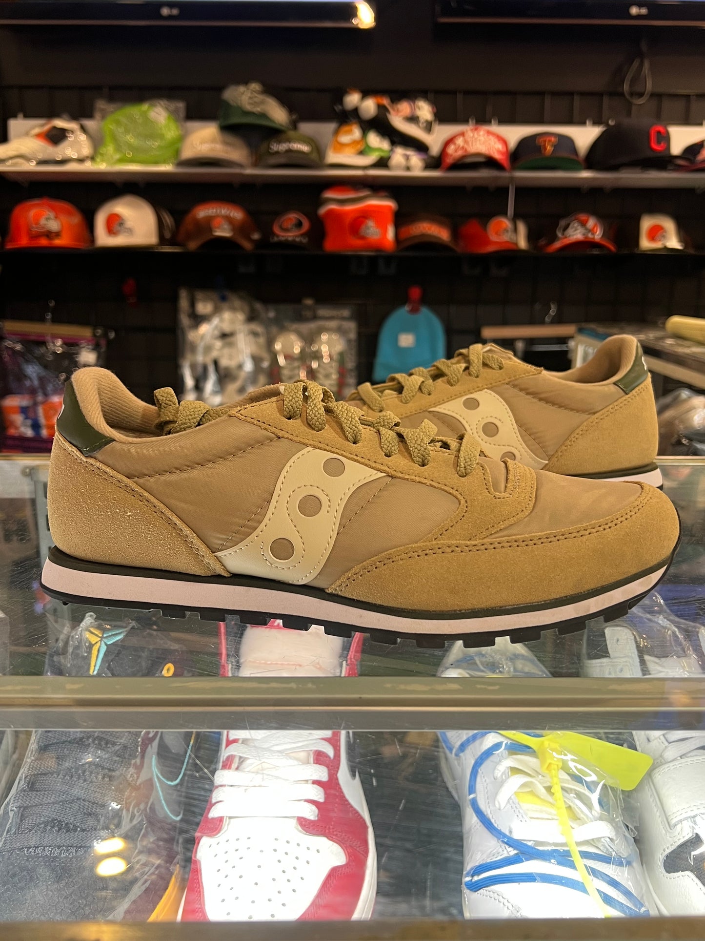 Men’s Saucony Jazz Pro Low Khaki Size 10 Brand New No Box