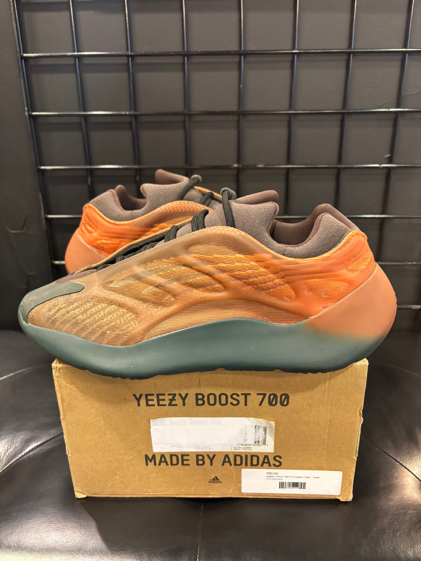 Adidas Yeezy 700 Copper Size 11.5 Mens $100
