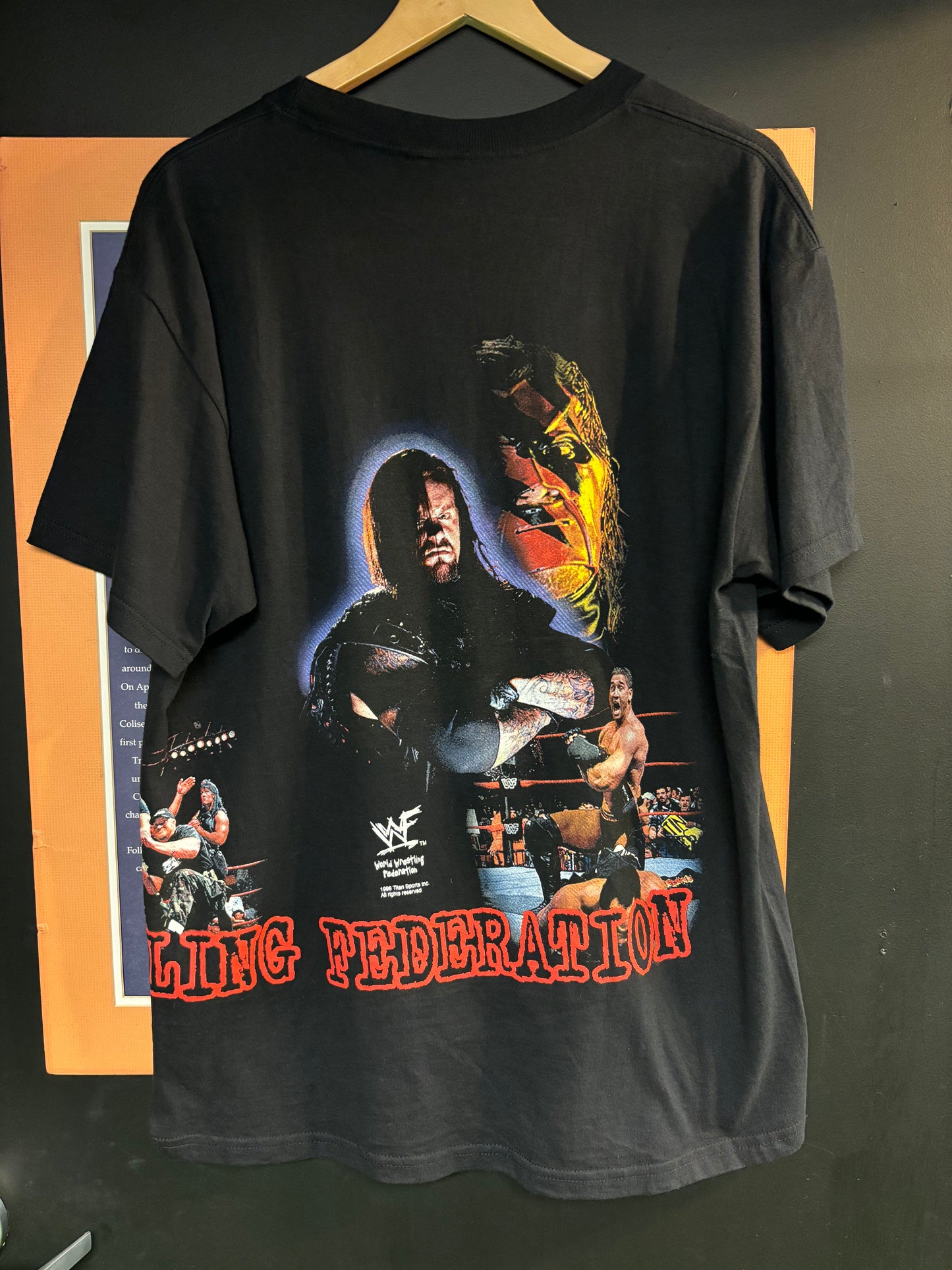 Vintage WWF AOP Large Rare ( 21.5 By 30 )