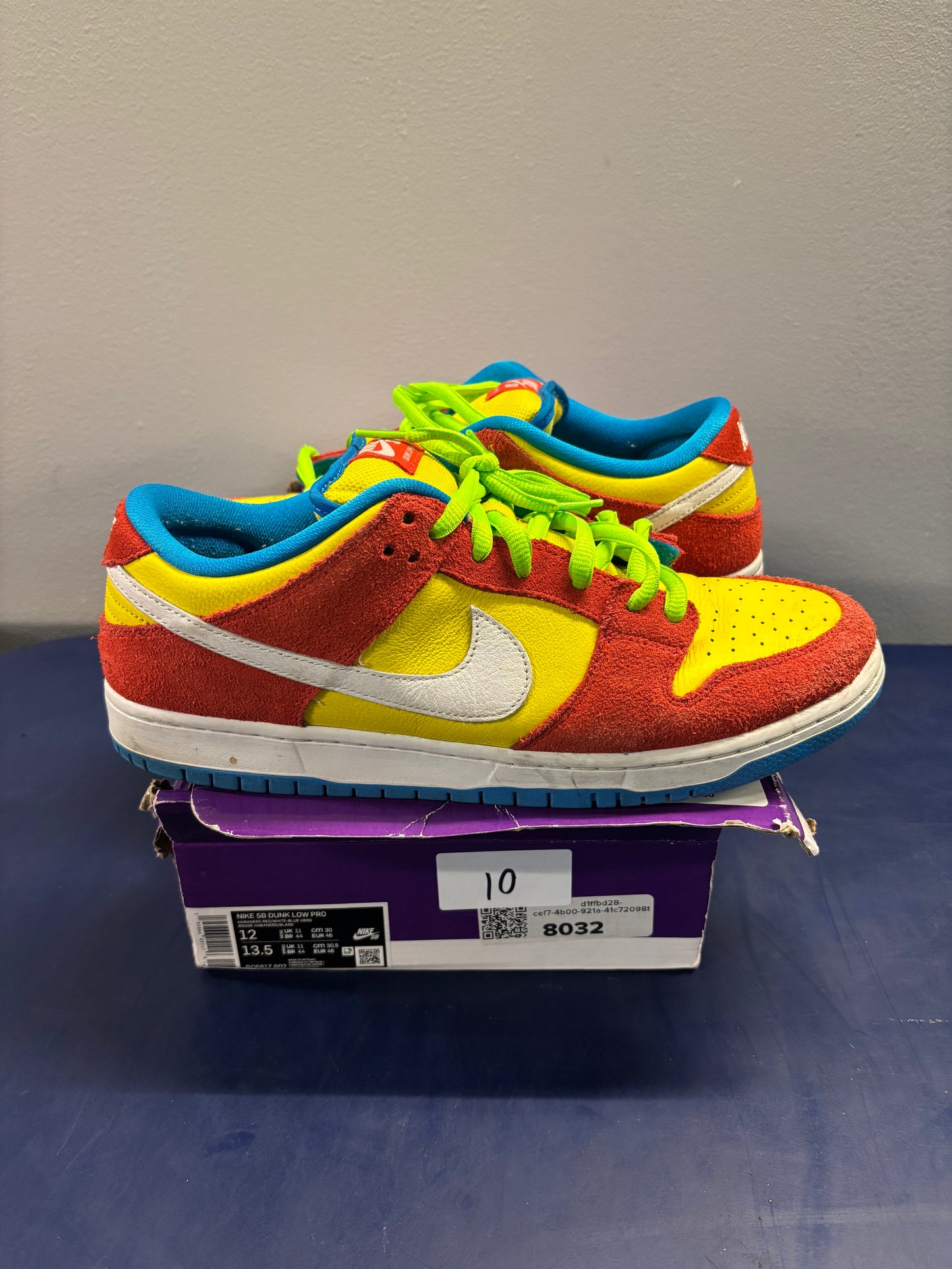 Nike Bart Simpson SB Dunk Size 12 Mens Shoes $180