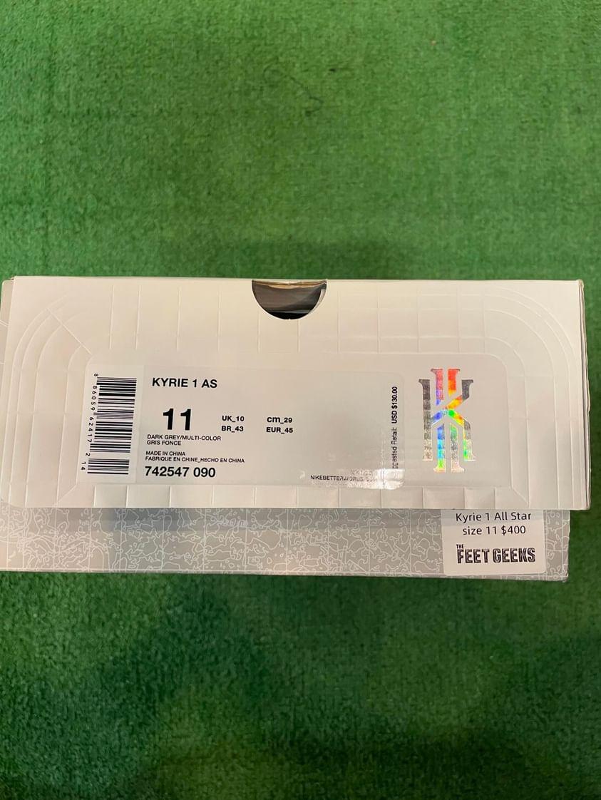 Nike Kyrie 1 All Star size 11 mens basketball shoes