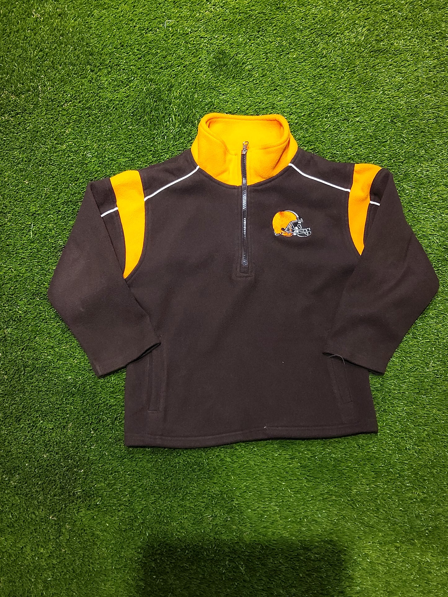 NFL cleveland browns quarter zip size youth Medium