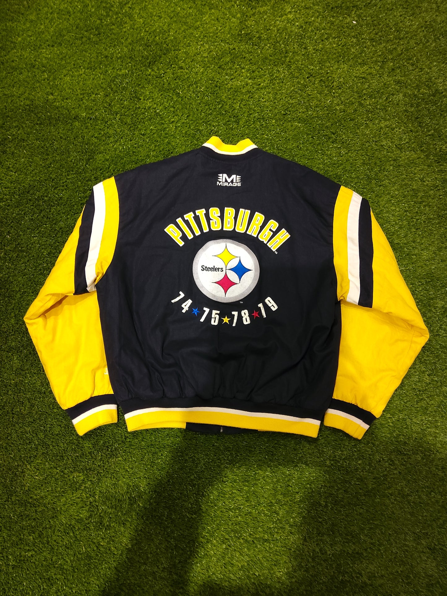Vintage Mirage Pittsburgh Steelers Championship Jacket Size Medium