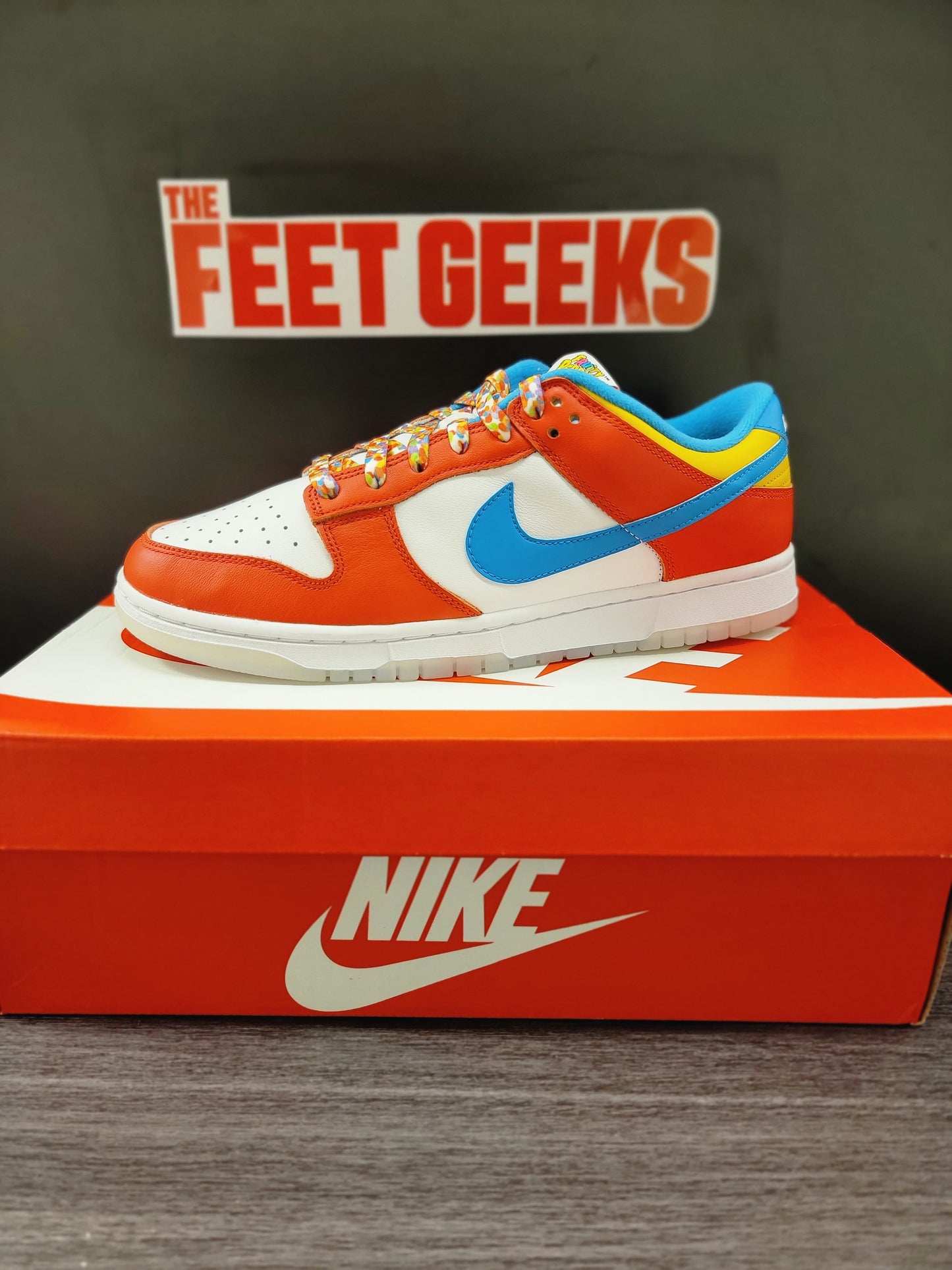 Nike dunk low LBJ Fruity Pebbles men’s shoe new