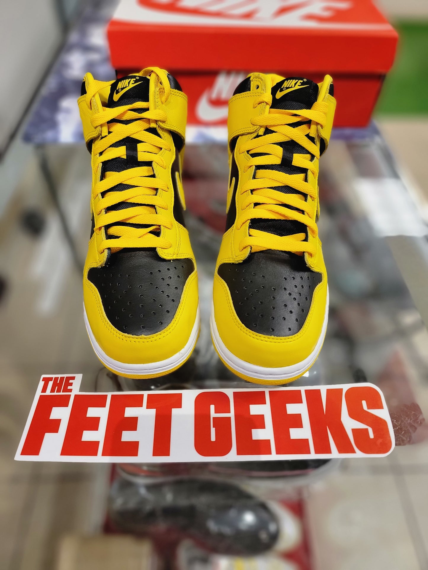 Nike dunk high varsity maize men shoes new