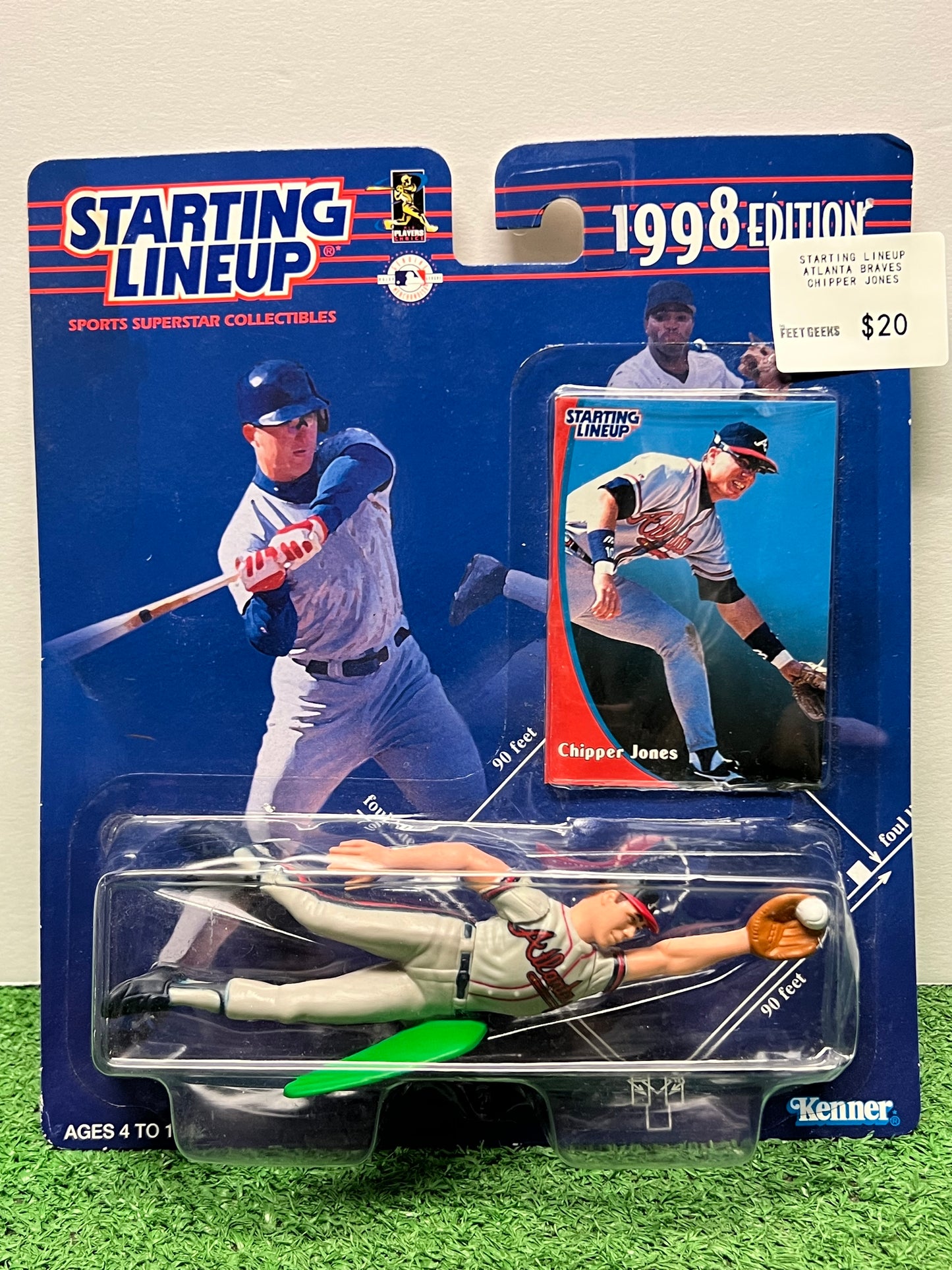 Starting Lineup Atlanta Braves Chipper Jones Figure