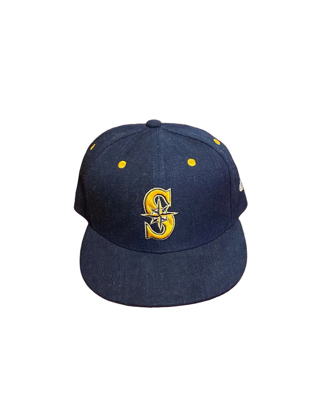 Seattle Mariners Snapback Hat Brand New EQC Navy Gold S Logo Salmon Melonwear
