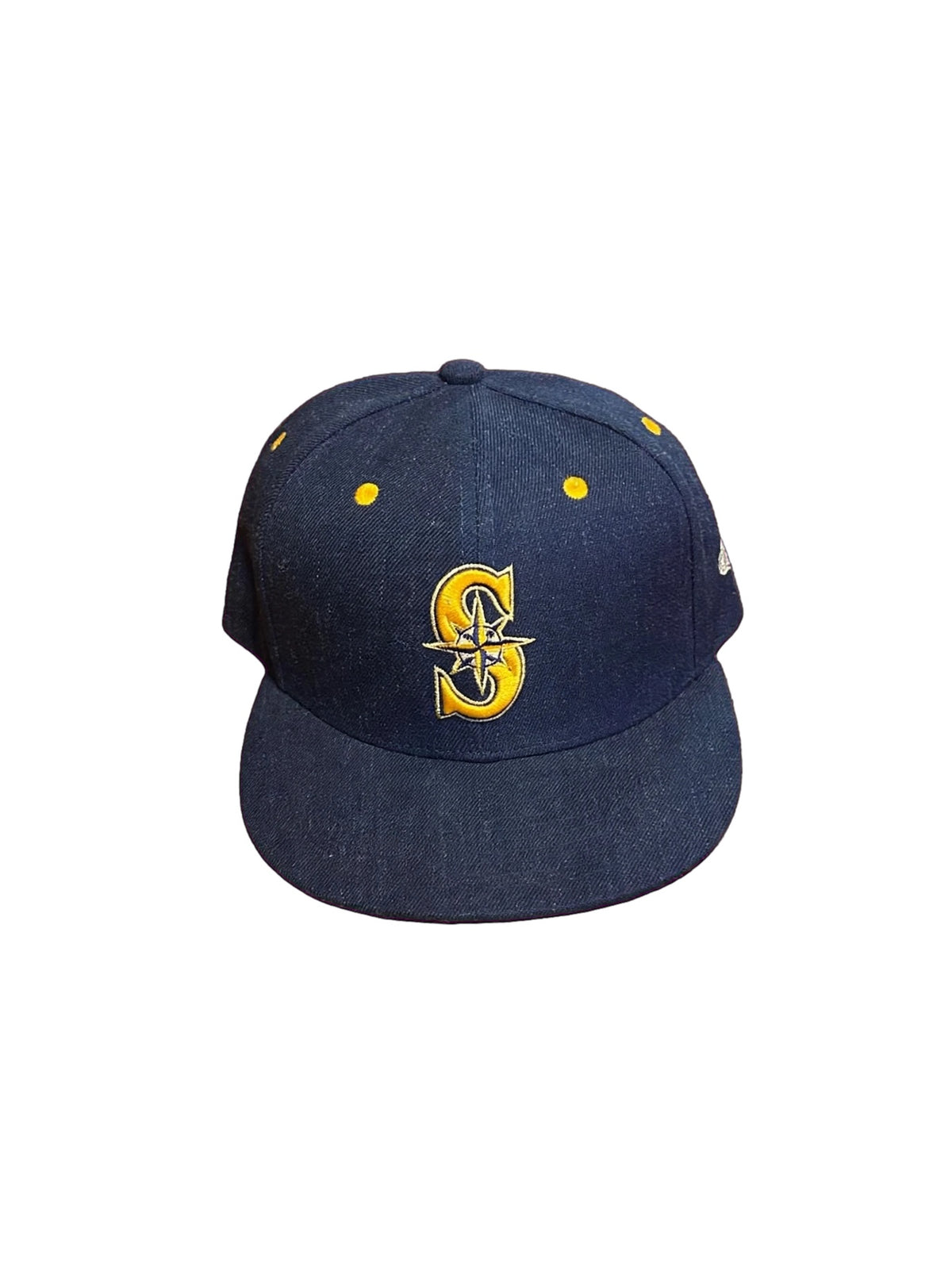 Seattle Mariners Snapback Hat Brand New EQC Navy Gold S Logo Salmon Melonwear