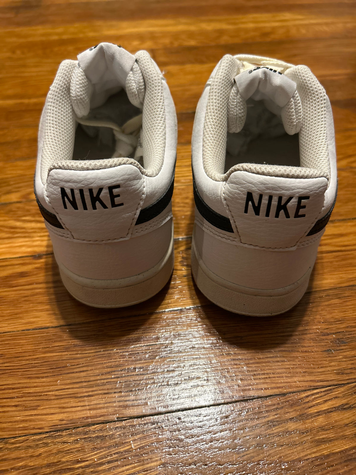 Nike Court Vision Low Next Nature White Black Womens 8.5 Mens 7 DH3158-101