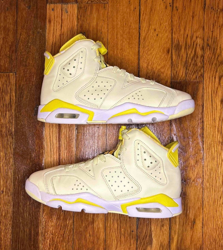 Air Jordan 6 Retro Citron Tint Size 6Y Gradeschool Shoes