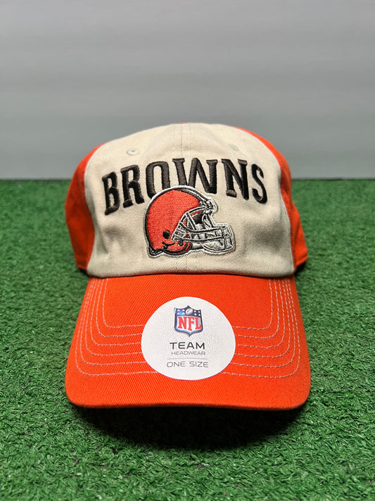 NFL Team Cleveland Browns Orange and Tan Hat