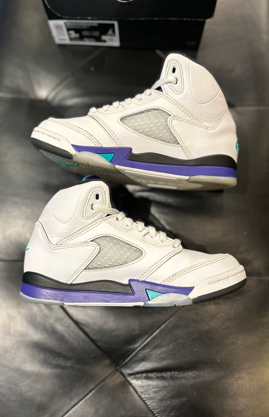 Air Jordan 5 Retro Grape Size 3y Gradeschool Kids Shoes