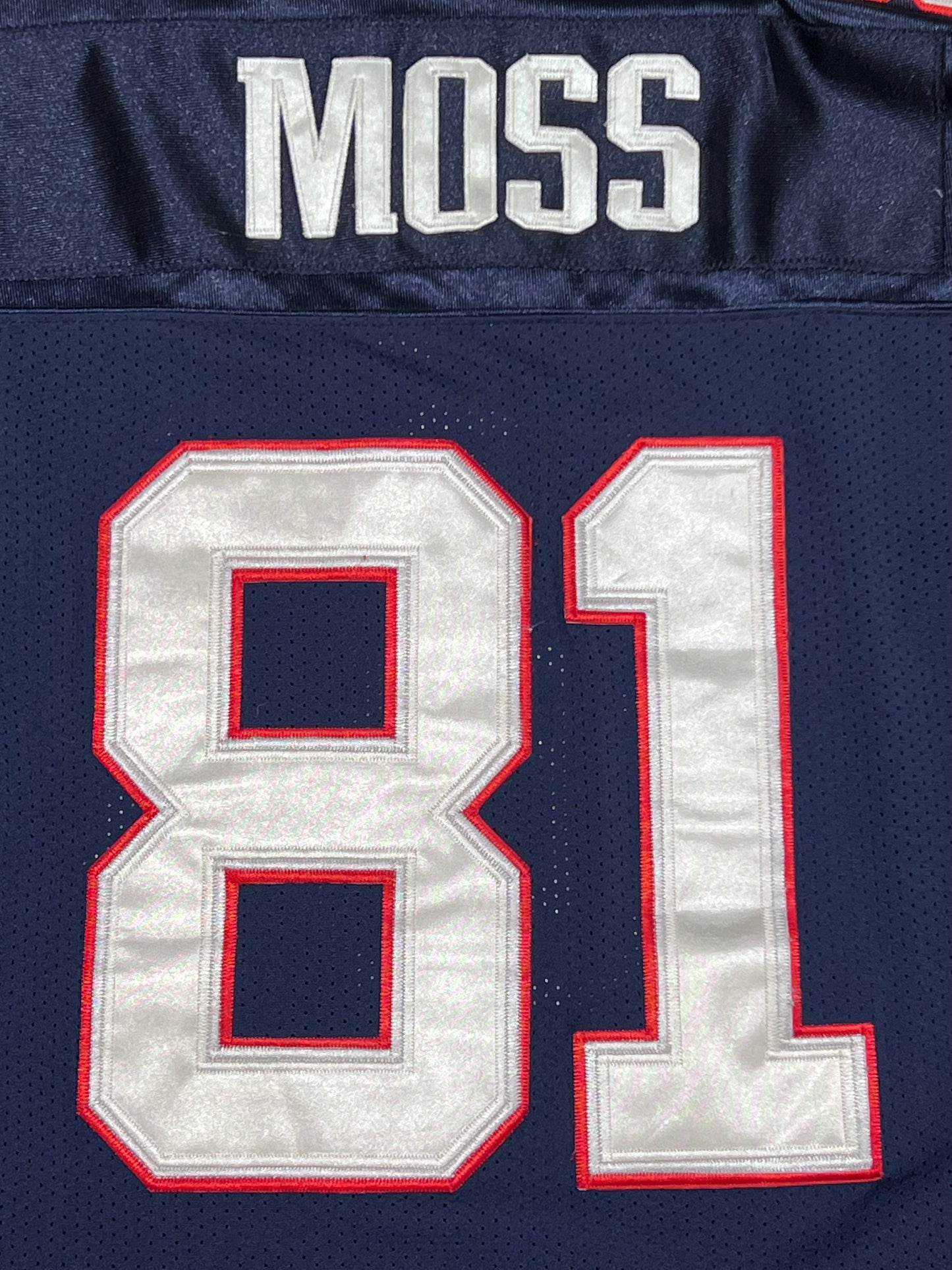 Patriots Randy Moss Jersey Navy Size XL