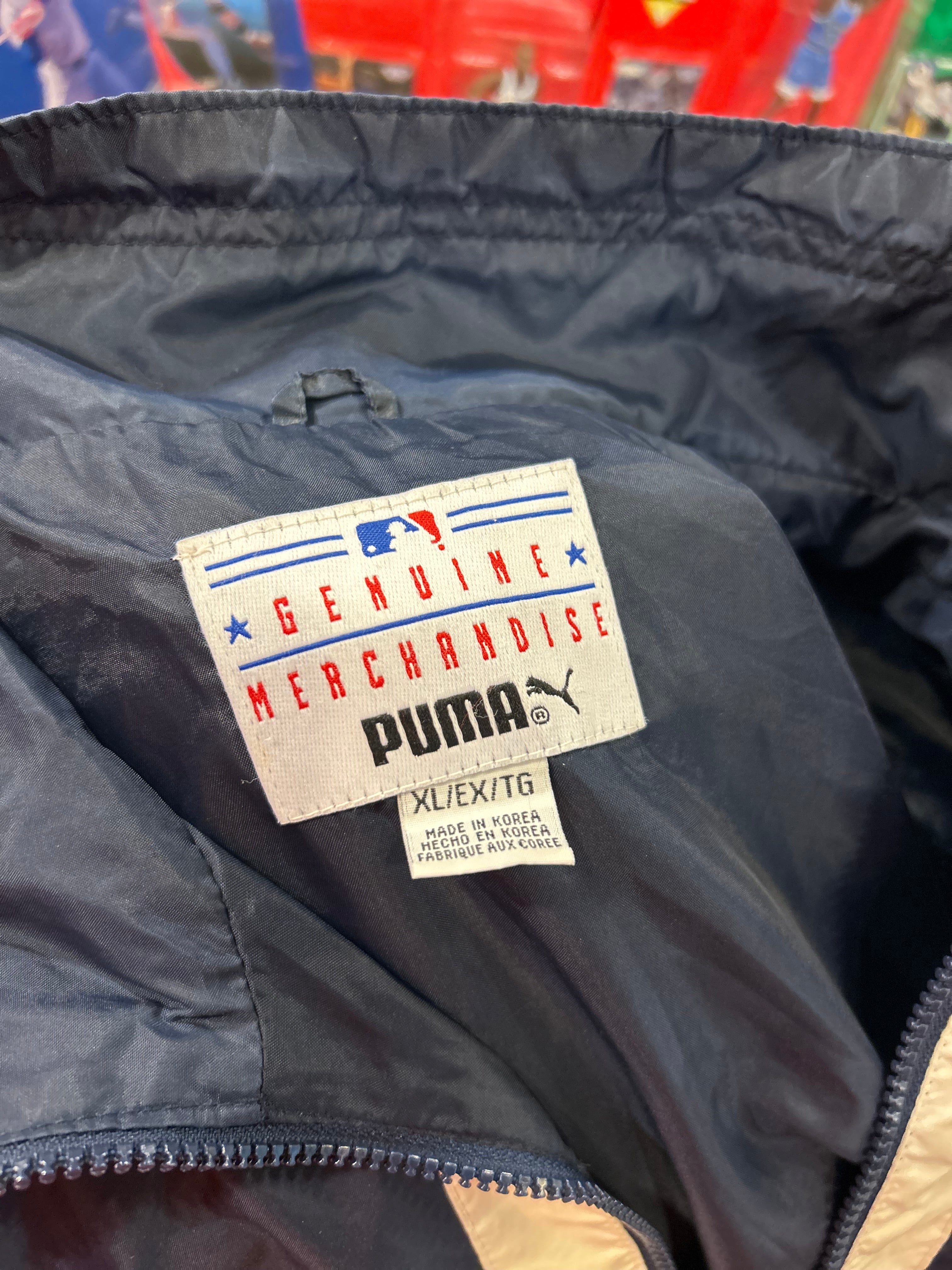 Vintage Puma Cleveland Indians Wahoo Patch Jacket Size XL