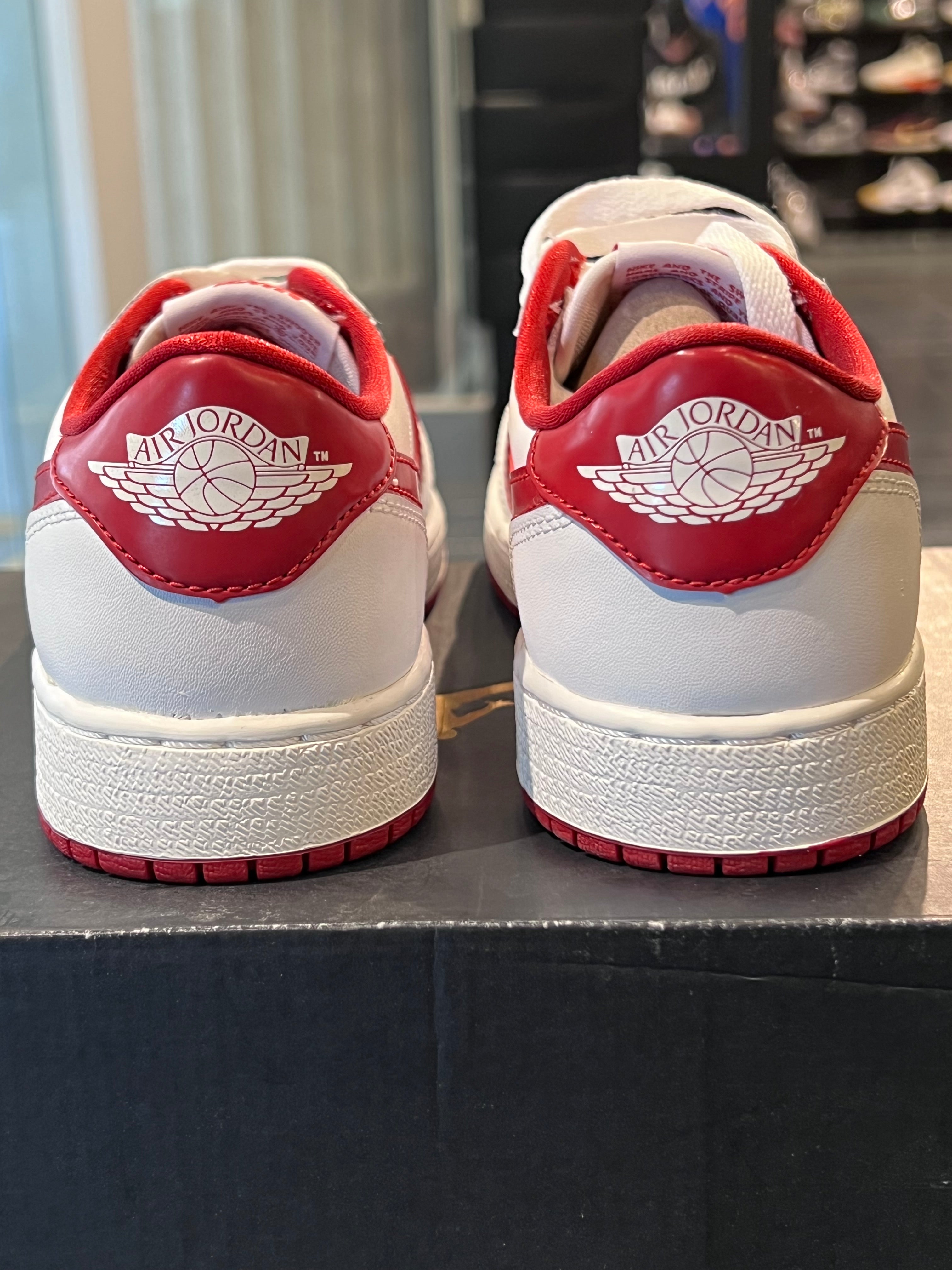 Gradeschool Air Jordan 1 Low White/ Varsity Red Size 4.5y