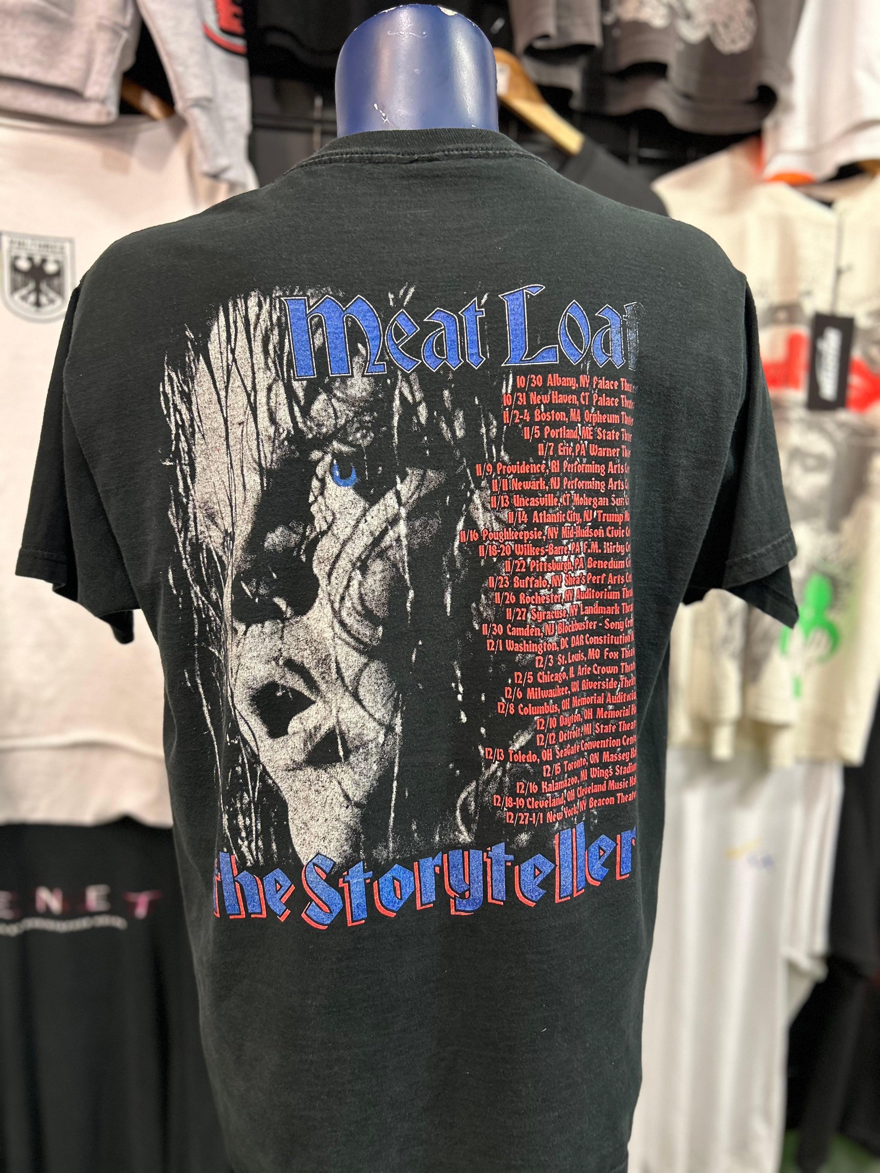 Vintage Meatloaf The Story Teller Tour T-Shirt Size L