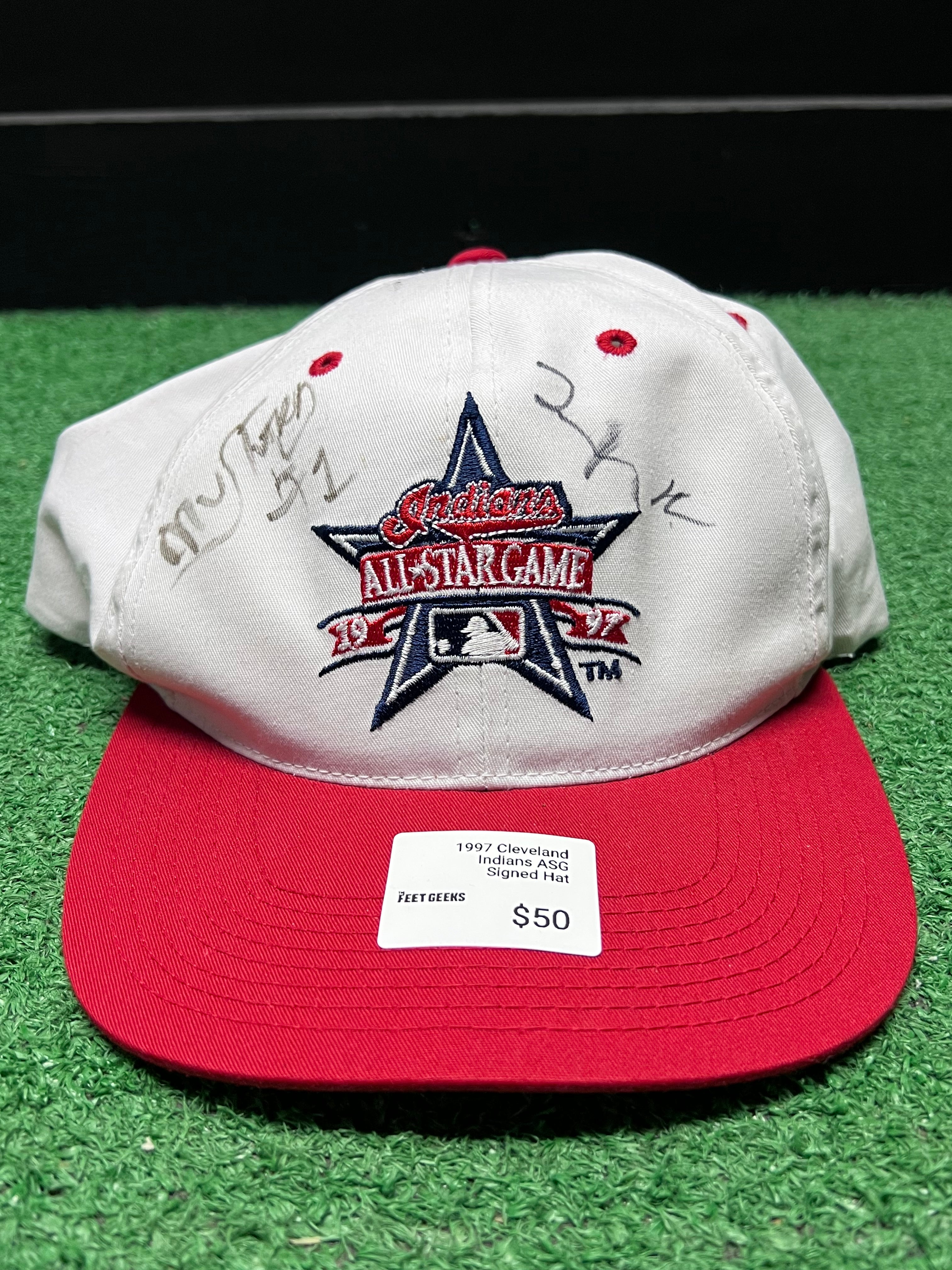 1997 Indians ASG Signed Hat