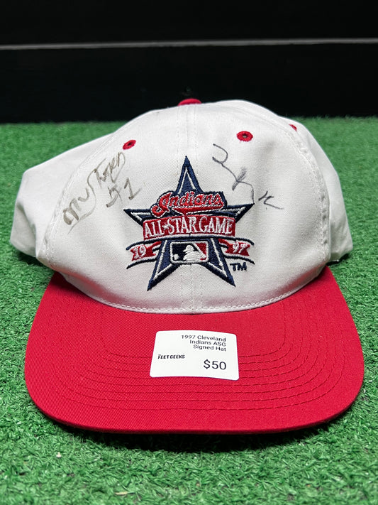 1997 Indians ASG Signed Hat