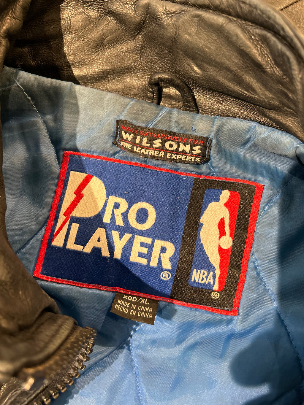 Vintage Pro Player Cleveland Cavs NBA Wilson Leather Jacket