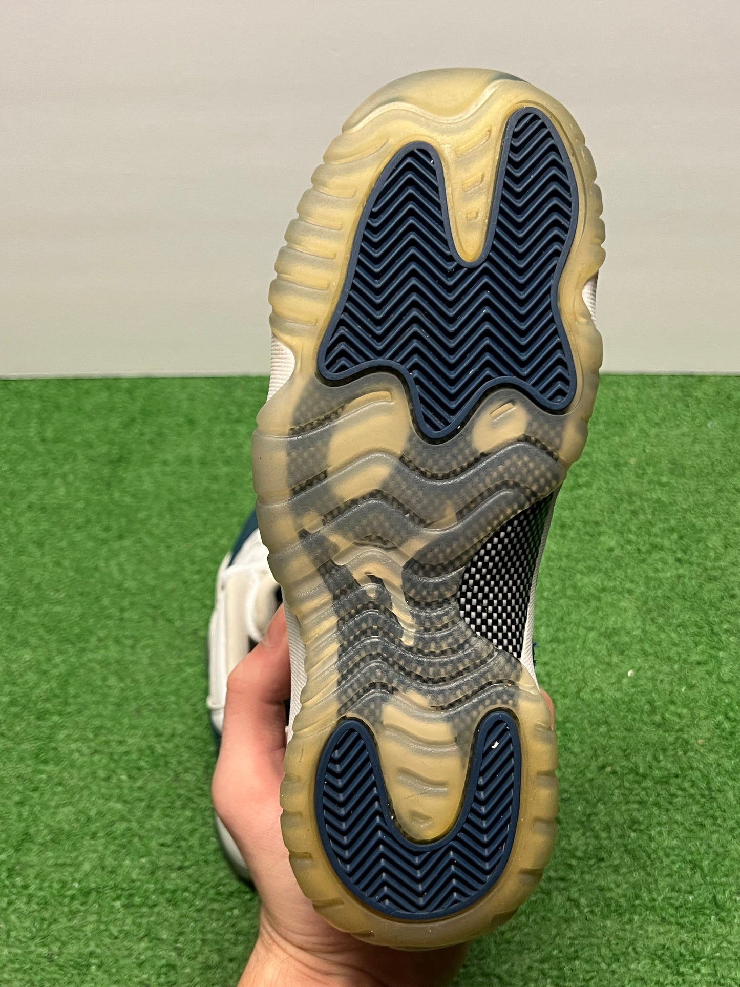 Gradeschool Air Jordan 11 Low Blue Snakeskin Size 5.5y