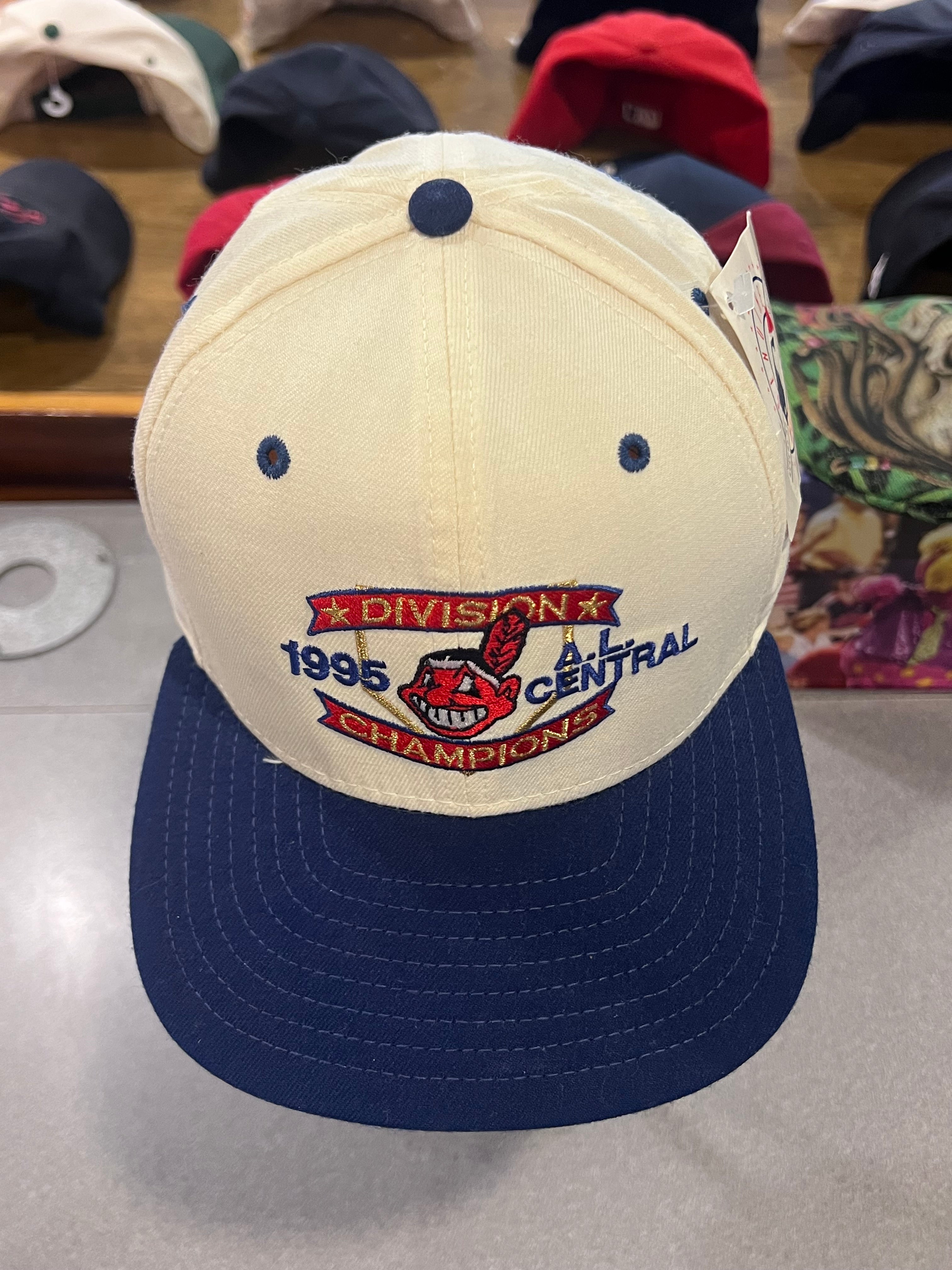 1995 Cleveland Indians AL Central Champs SnapBack Hat