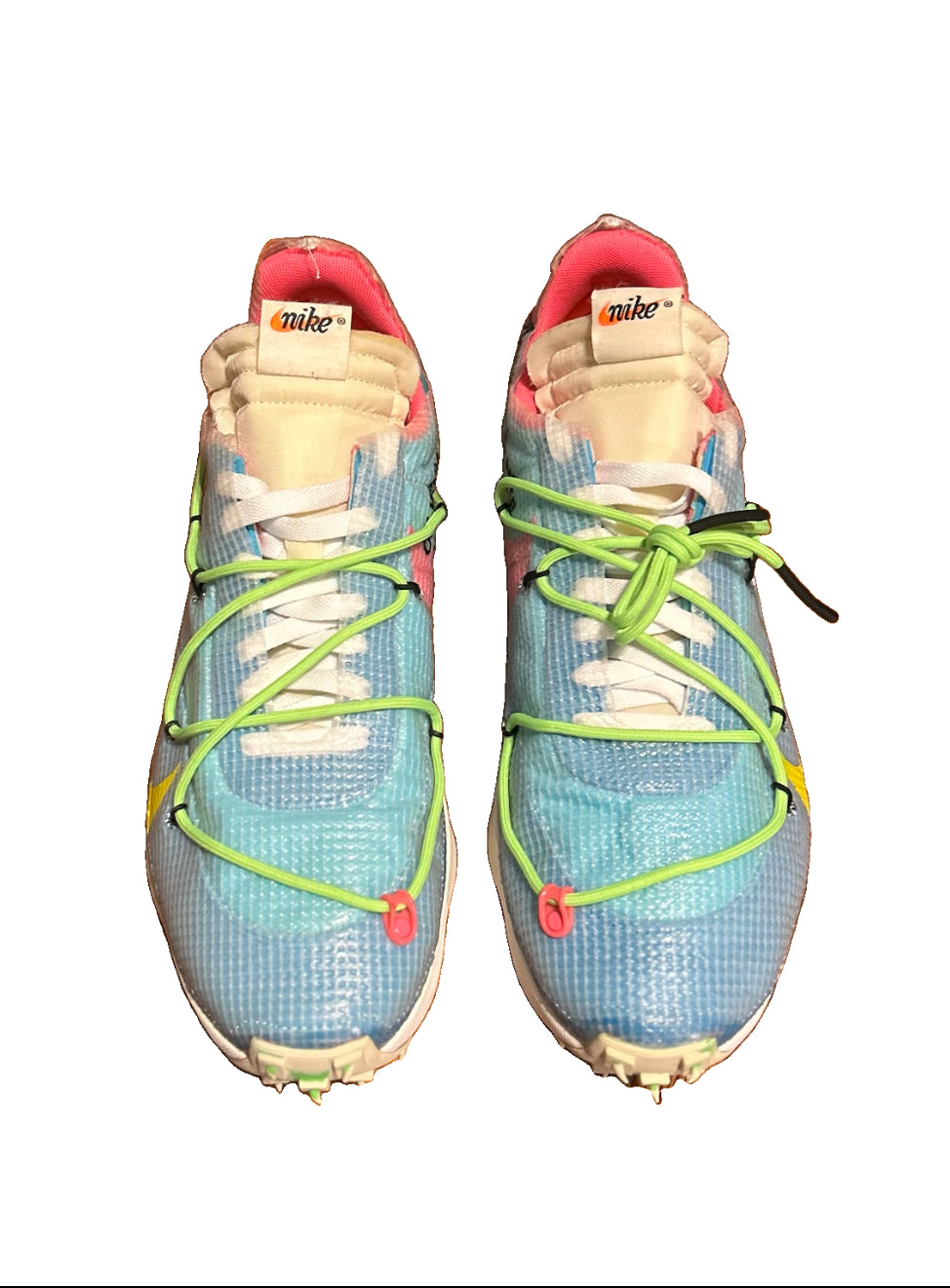 Off-White x Nike Vapor Street Polarized Blue CD8178-400 Size 13 Men 14.5 Women NEW No Box Virgil Abloh 2019