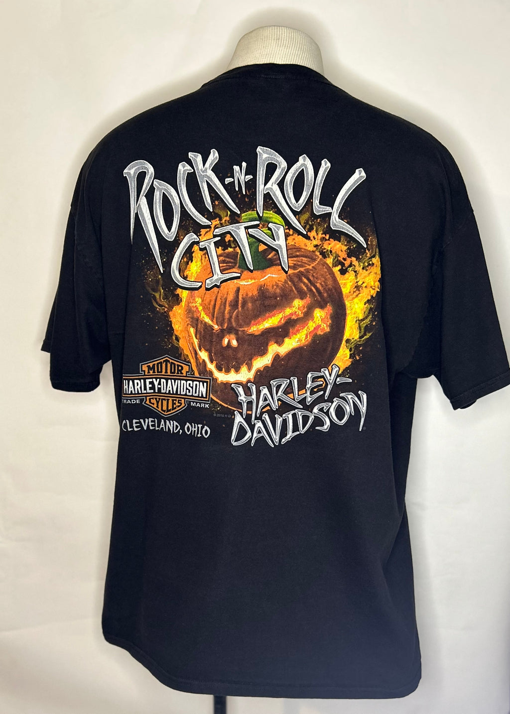 Harley Davidson Rock N Roll City Cleveland Ohio T Shirt Size XL Mens