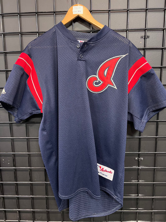 Vintage Cleveland Indians Majestic Stitch Jersey Size XL