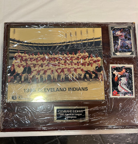 Vintage Cleveland Indians 1995 Team Photo w/ cards