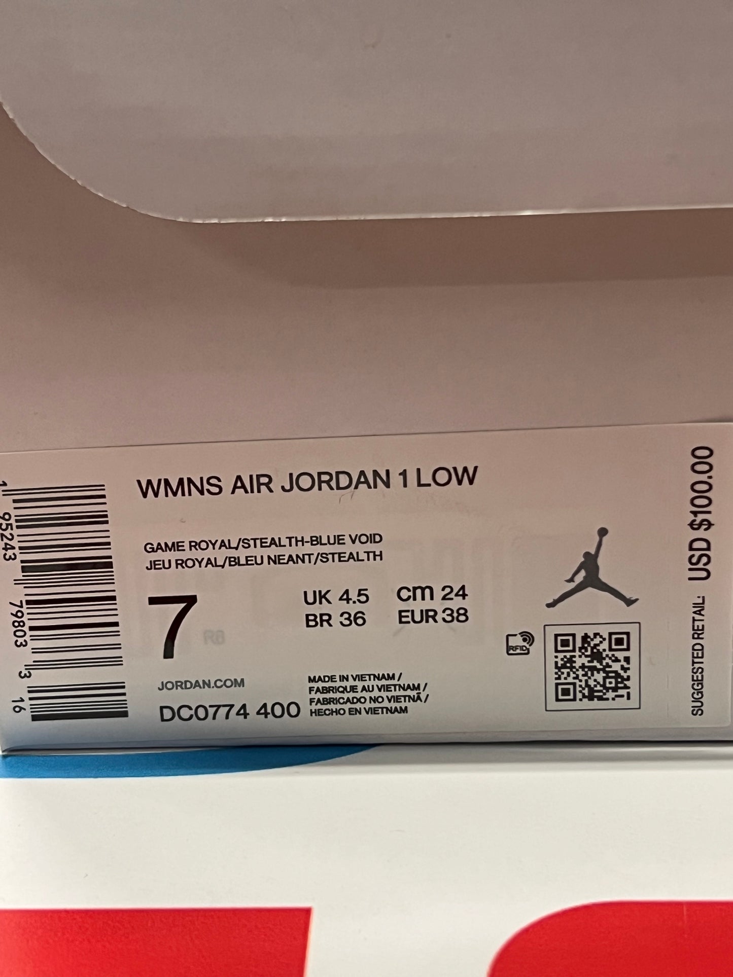Women’s Air Jordan 1 Low Game Royal Brand New