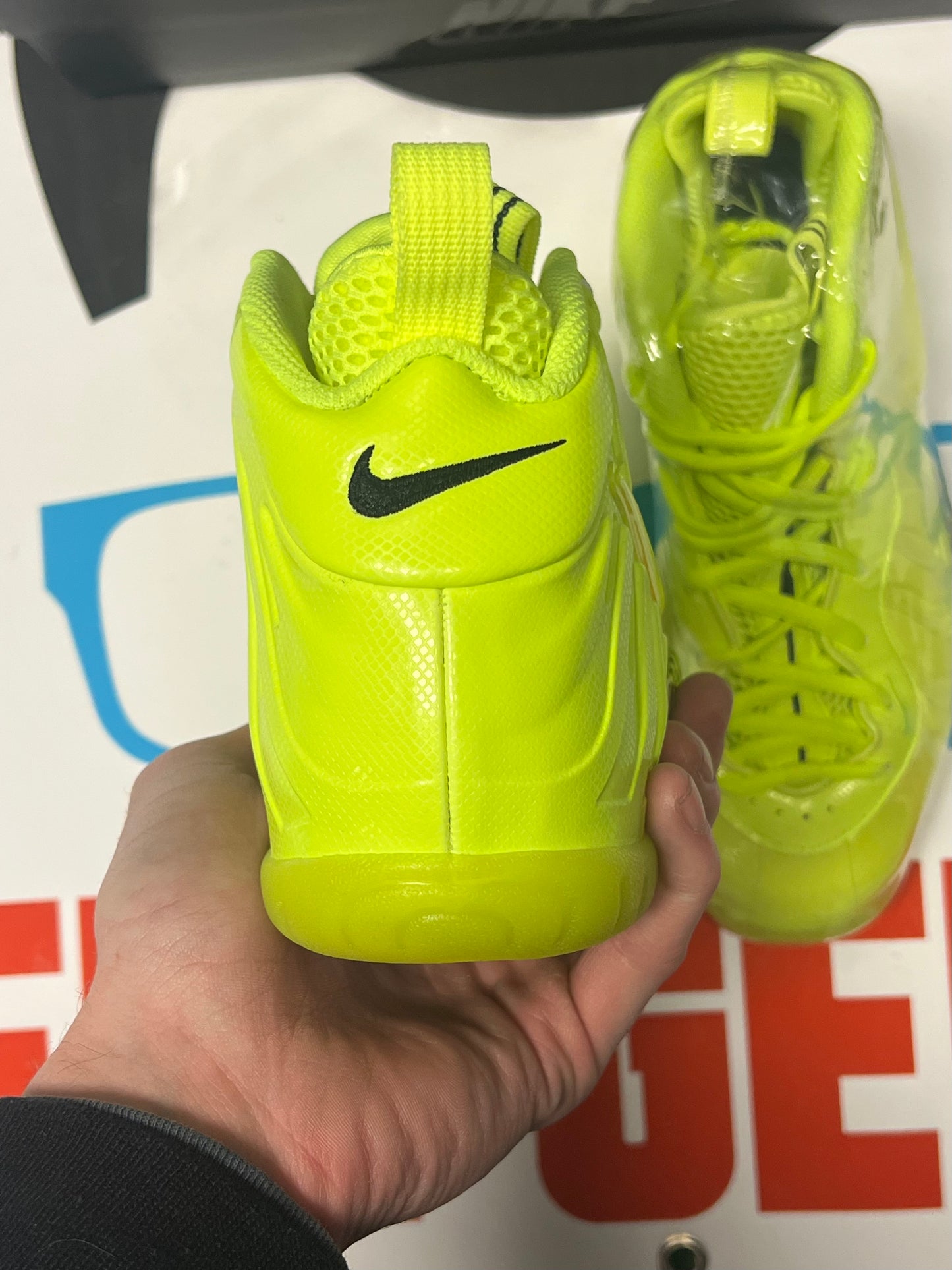 Gradeschool Nike Foamposite Volt Brand New