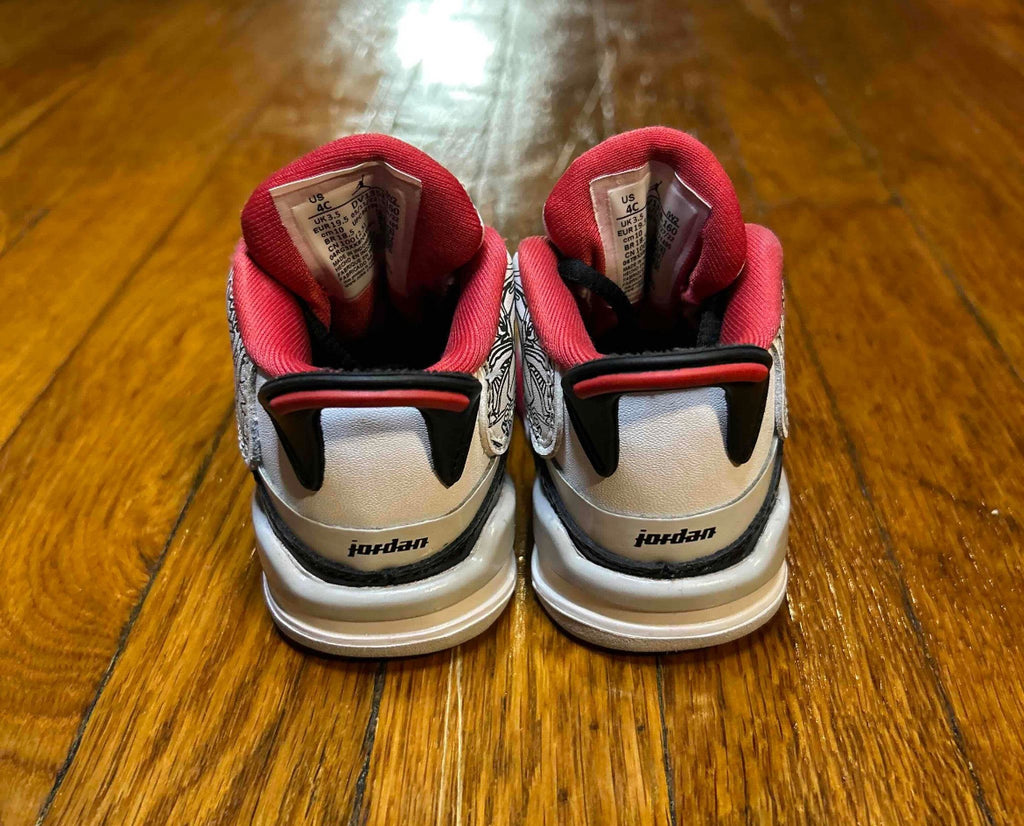 Air Jordan Dub Zero Fire Red Size 4C Toddler shoes
