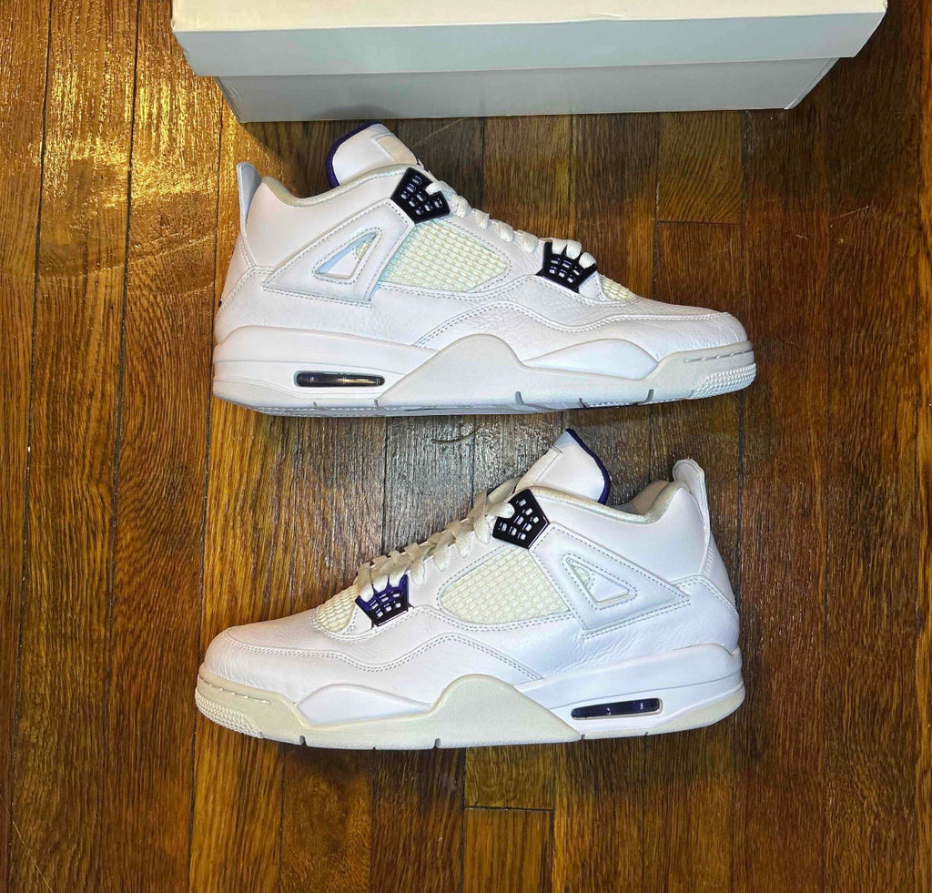 Air Jordan 4 Retro Metallic Purple Size 13 Men Shoes