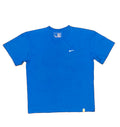 Nike Swim T-Shirt Mens XL Blue Short Sleeve Center Swoosh Logo Graphic Back Hit 100% Cotton