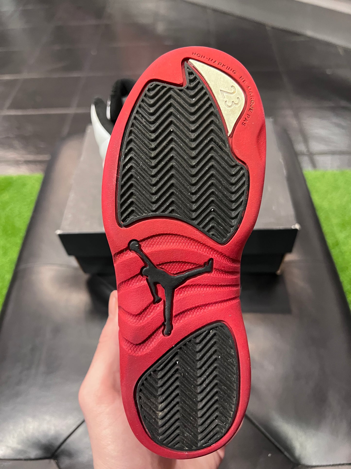 Kids Air Jordan 12 Cherry Size 13c