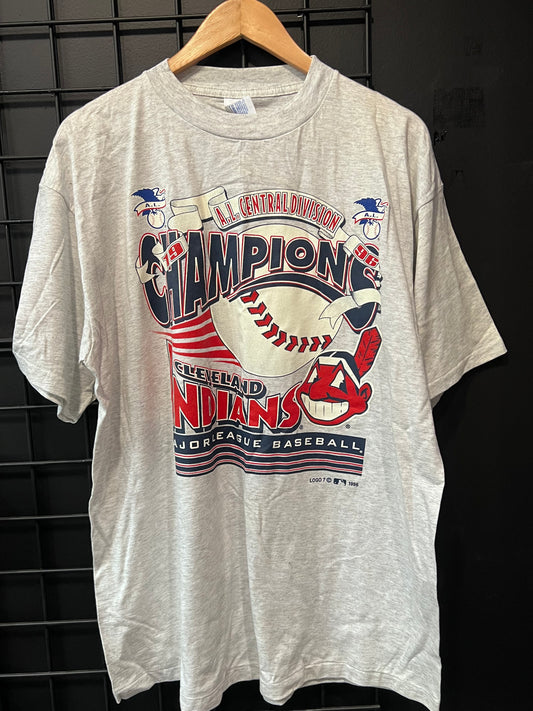 1996 Cleveland Indians Division Champs Tee Size XL