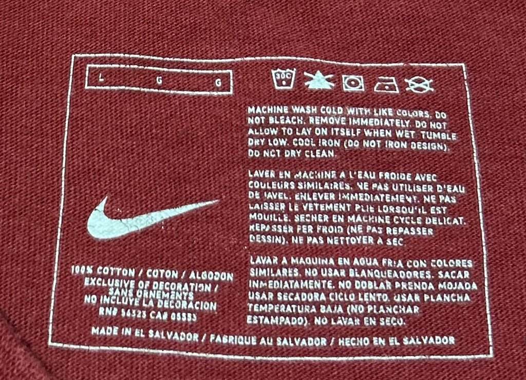 Vintage Nike LeBron James Shirt L Team Red Dunking Graphic Neon Trails Swoosh