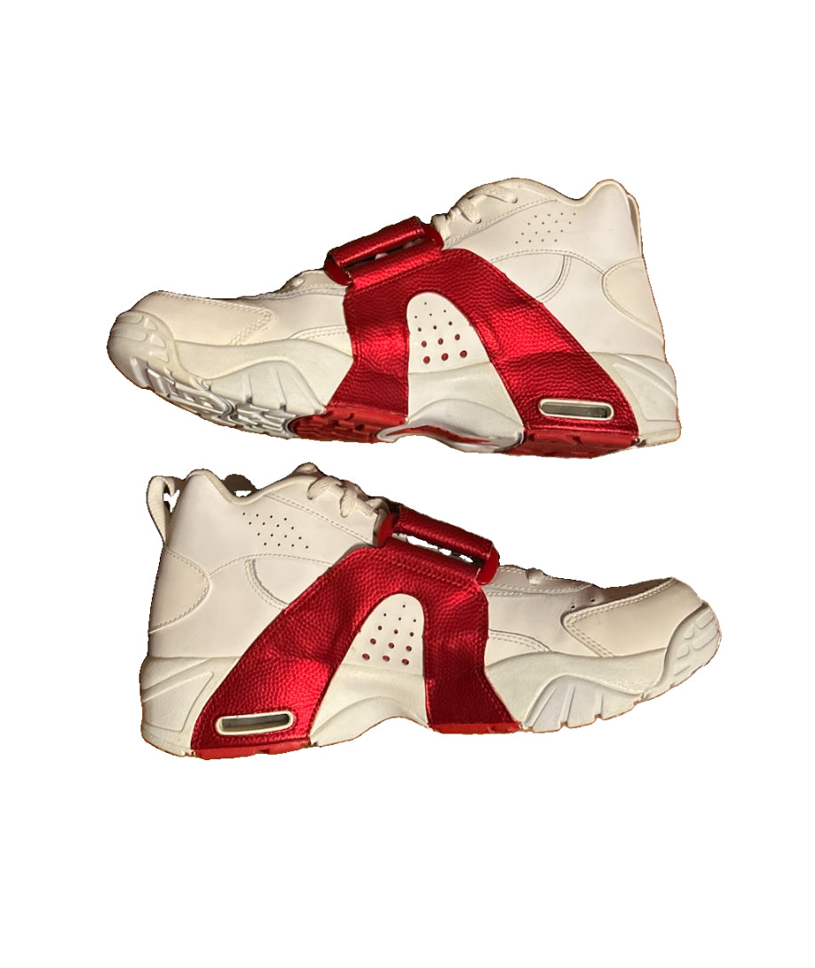 Nike Air Veer White University Red 599442-100 Size 10.5 Bruce Smith 2013 Retro