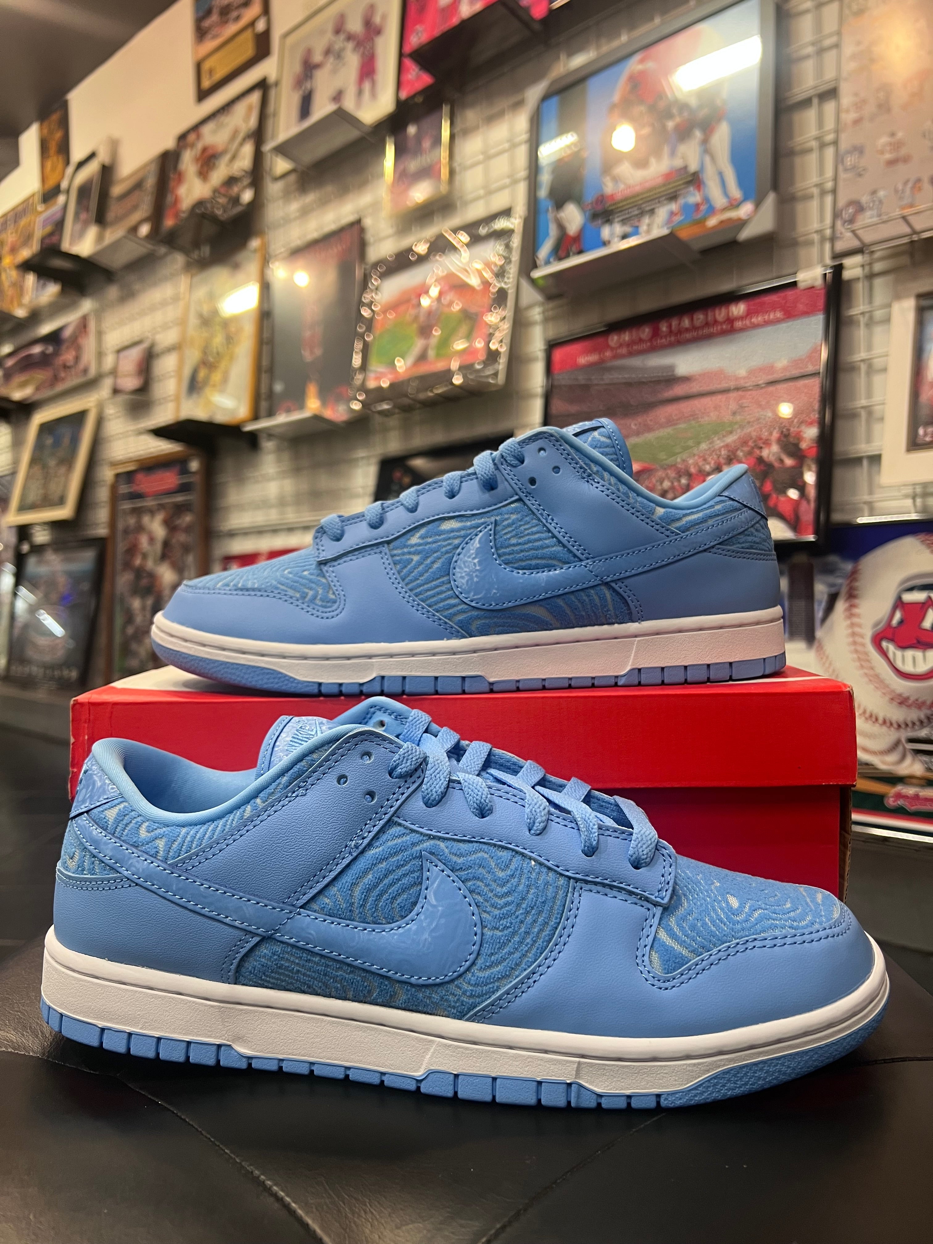 Men’s Nike Dunk Low PRM University Blue Size 11.5 Shoes