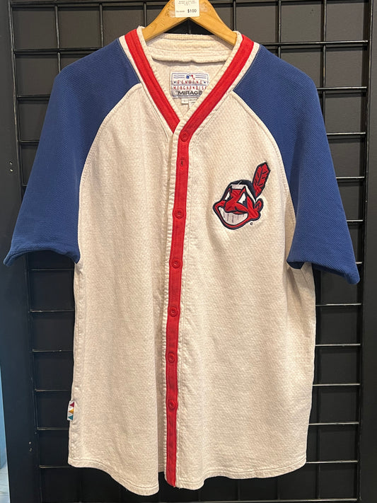 Mirage Cleveland Indians Wool Jersey Size L