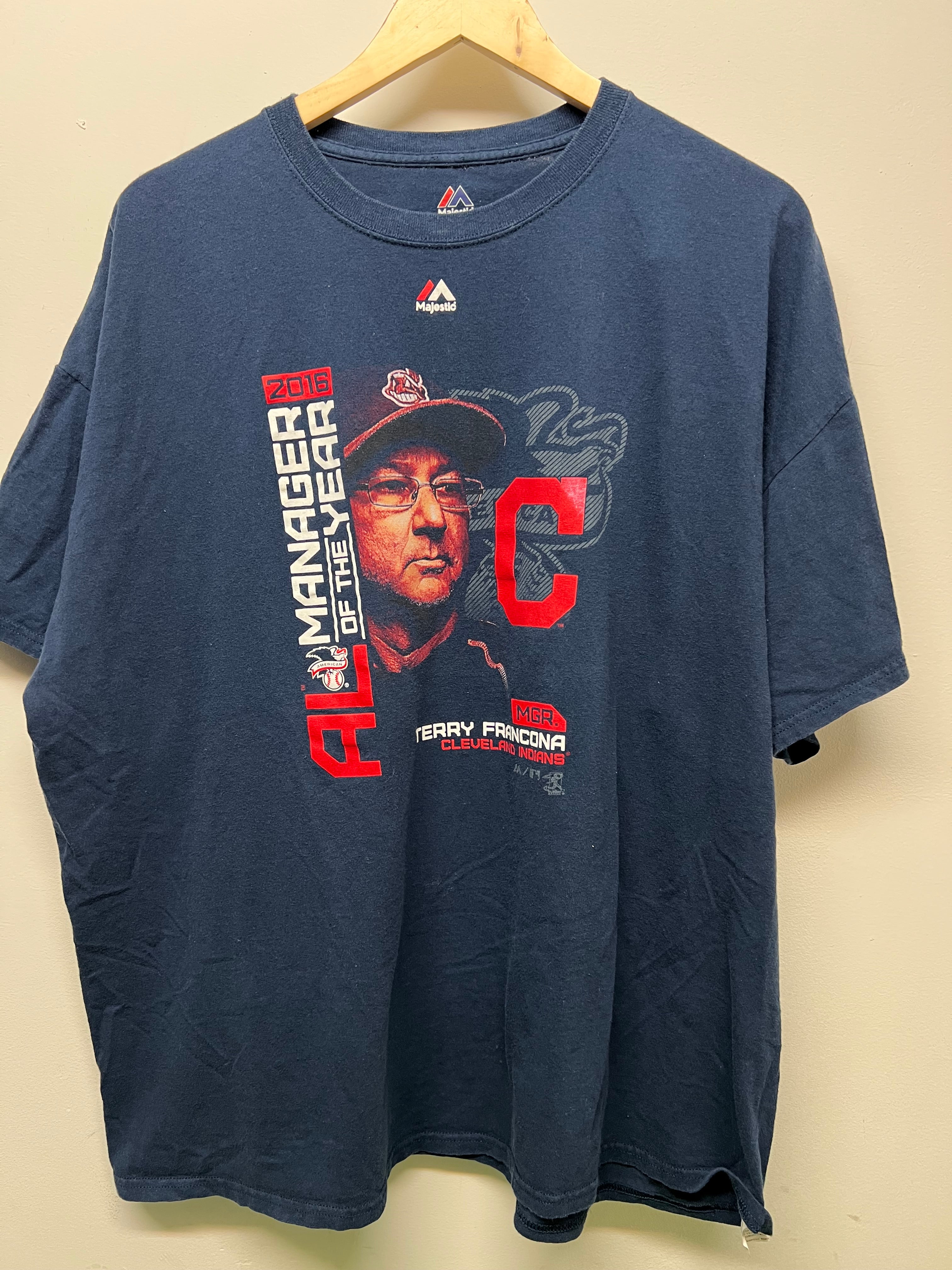 Men’s Cleveland Indians Terry Francona Tee Size 2XL