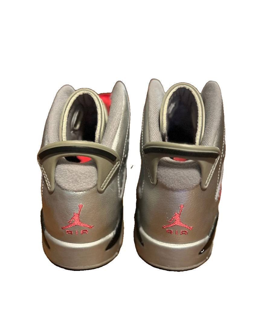 Air Jordan 6 Retro Valentine's Day GS Metallic Silver Vivid Pink 543390-009 5Y New No Box