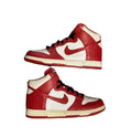 Nike Dunk High White Varsity Red 2009 Vintage 317982-162 Size 9 Used No Box
