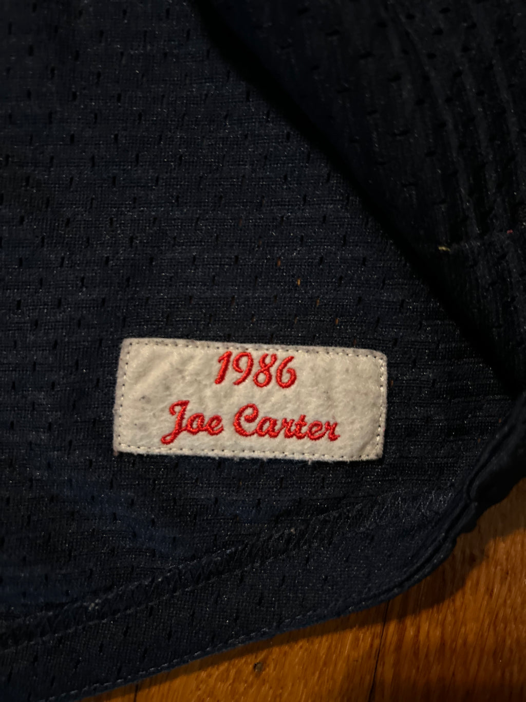 Cleveland Indians Joe Carter 1986 Mitchell & Ness Jersey
