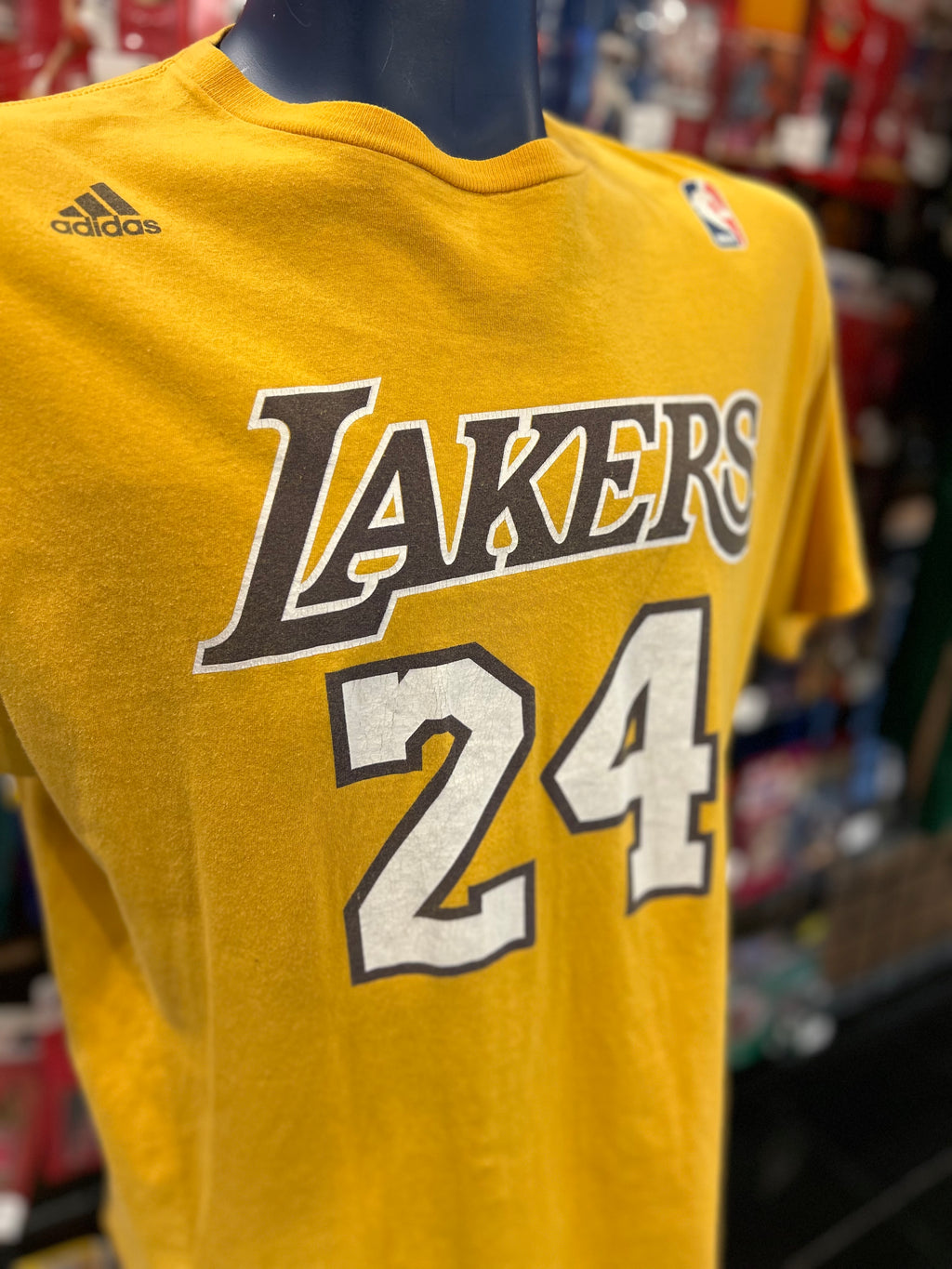 Adidas NBA Los Angeles Lakers #24 Kobe Bryant Jersey T-Shirt Size XL Men’s