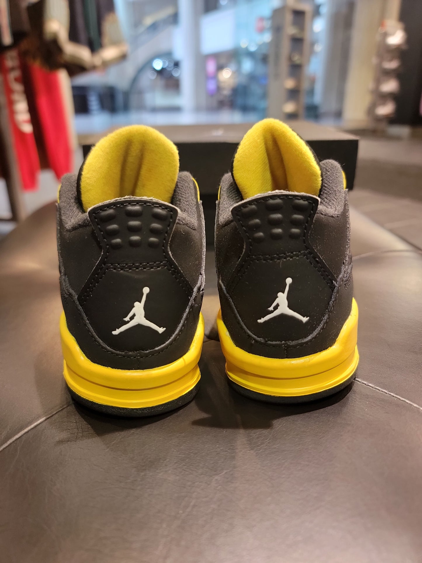 Kids Air Jordan 4 Retro Thunder Shoes